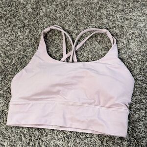 Lululemon Energy Long Line Bra Pink